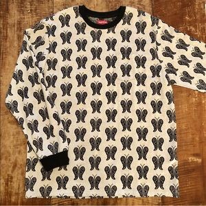 SOLD! SUPREME Butterfly Knit Crewneck Sweatshirt